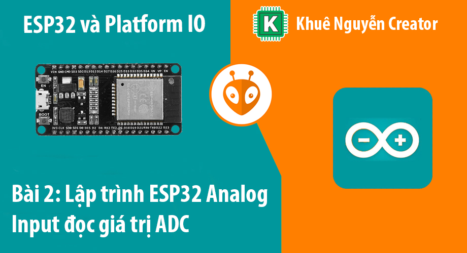 lap trinh esp32 analog input adc