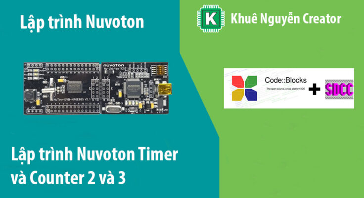 Lập trình Nuvoton Timer 2 và 3