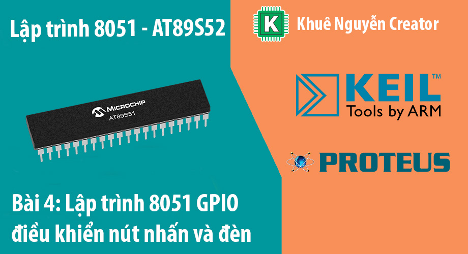 lập trình 8051 gpio