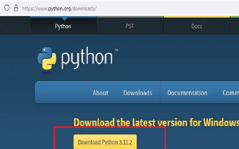 Chọn phiên bản Python 3.11.2 và tải về cài đặt