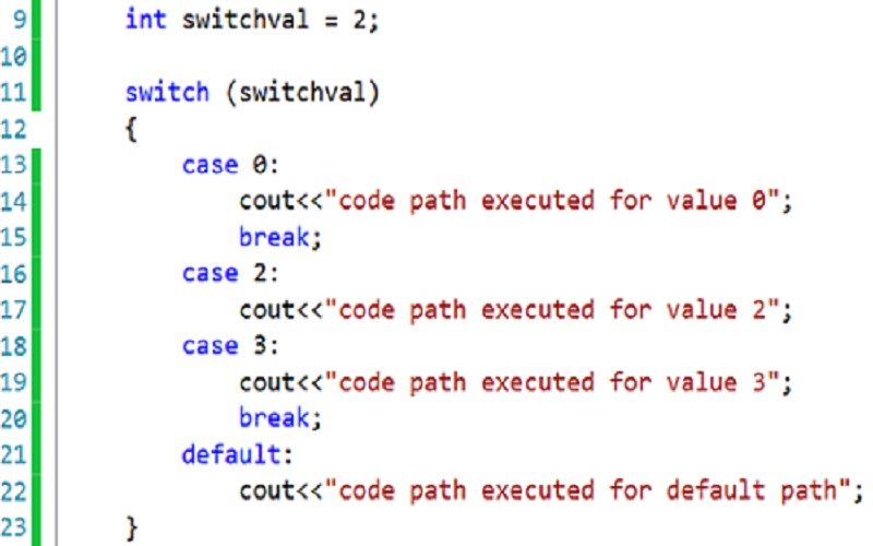 Lệnh Switch Case trong C++