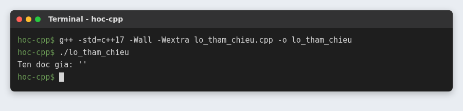 Tính đóng gói trong C++ (Encapsulation): getter, setter, const và friend 5 Getter trả về tham chiếu không const làm tên độc giả bị xóa từ bên ngoài